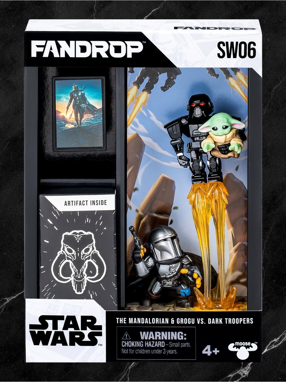 Star Wars SW06 The Mandalorian & Grogu vs. Dark Troopers - Black